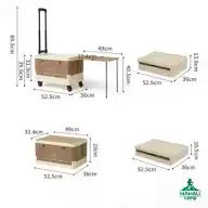 جعبه چرخ‌دار ذخیره‌سازی نیچرهایک مدل CNK2350XB012 اورجینال چرخ دار