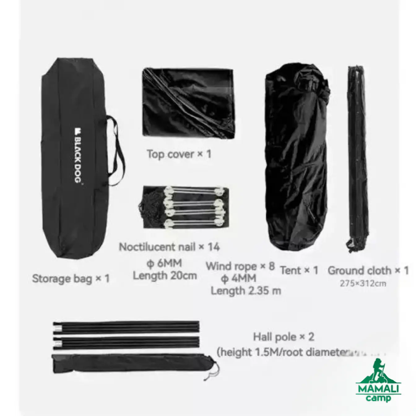 چادر شش ضلعی اتوماتیک بلک داگ مدل CBD2300QT012 اورجینال