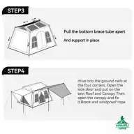 چادر اتوماتیک کابینی بلک داگ مدل CBD2300ZP016 اورجینال سری