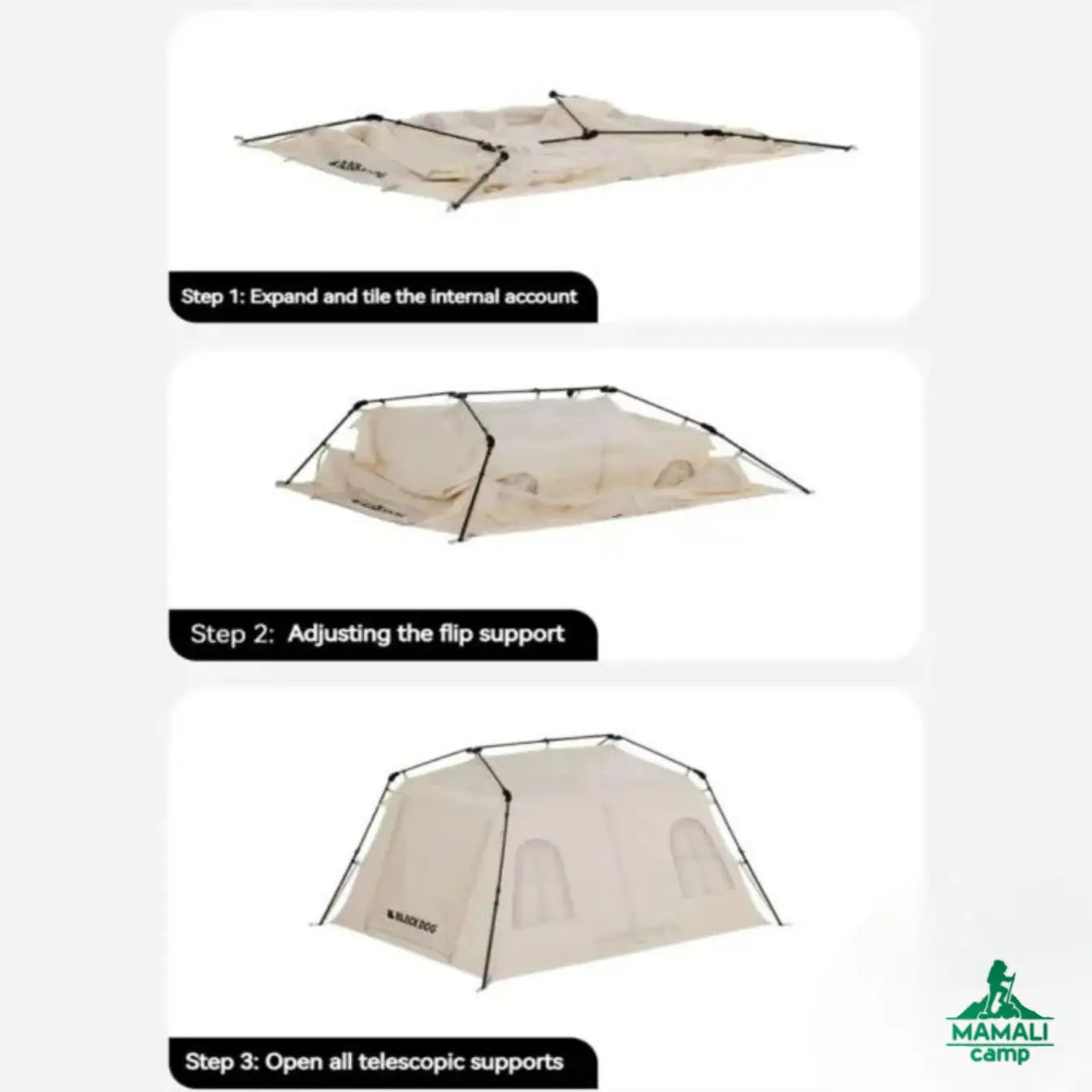 چادر اتوماتیک کابینی بلک داگ مدل CBD2300ZP016 اورجینال سری