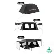 چادر اتوماتیک 5-8 نفره کابین گنبدی بلک‌ داگ مدل CBD2300ZP012 اورجینال