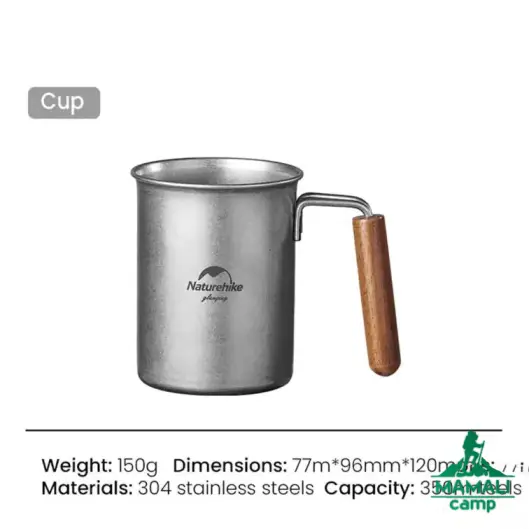 لیوان استیل نیچرهایک مدل NH21SJ001