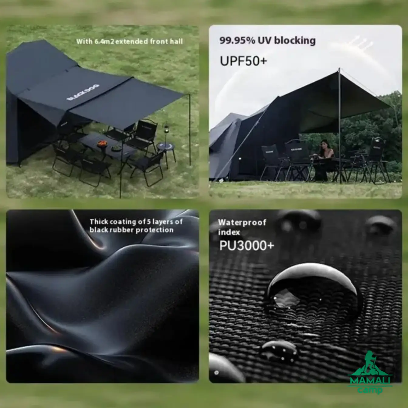 چادر اتوماتیک مسافرتی 8 نفره بلک‌ داگ مدل CBD2550WS018 اورجینال
