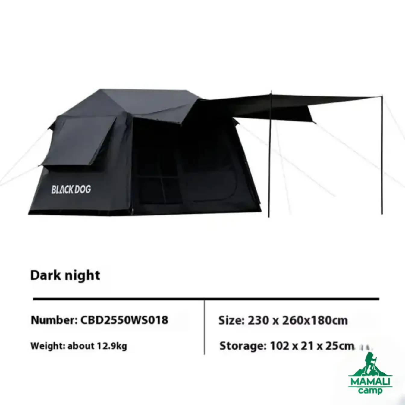 چادر اتوماتیک مسافرتی 8 نفره بلک‌ داگ مدل CBD2550WS018 اورجینال