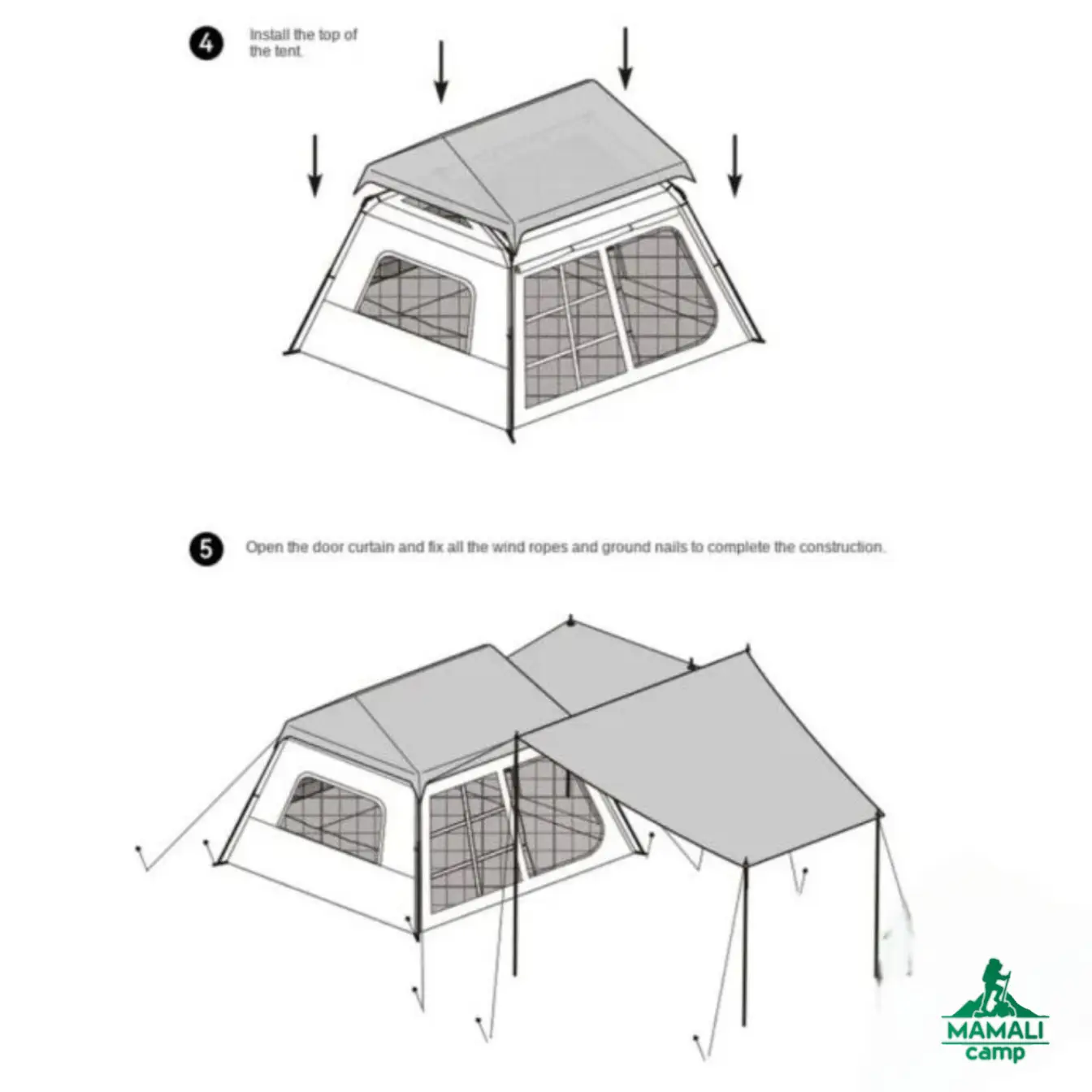 چادر مسافرتی 3-4 نفره بلک داگ مدل CBD2550WS042 اورجینال