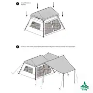 چادر مسافرتی 3-4 نفره بلک داگ مدل CBD2550WS042 اورجینال
