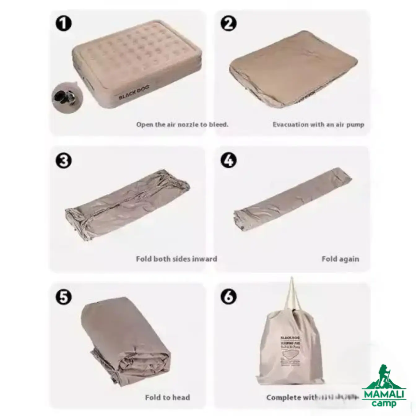 تشک بادی 2 نفره بلک داگ مدل CBD2550WS040 اورجینال