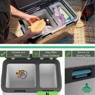 یخچال فریزر کمپرسوردار دو قلو Higear مدل HGRAA10603DGY (39 لیتر)