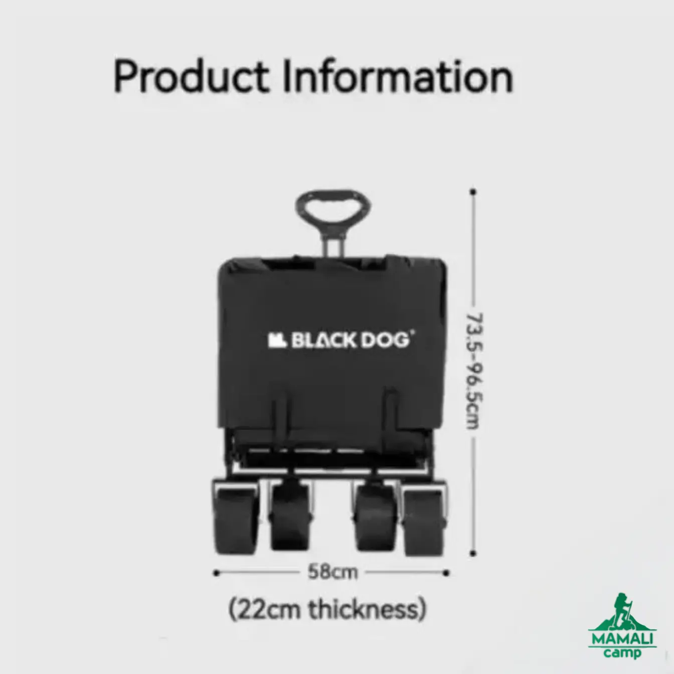 چرخ دستی تاشو بلک داگ مدل CBD2450JJ035 اورجینال