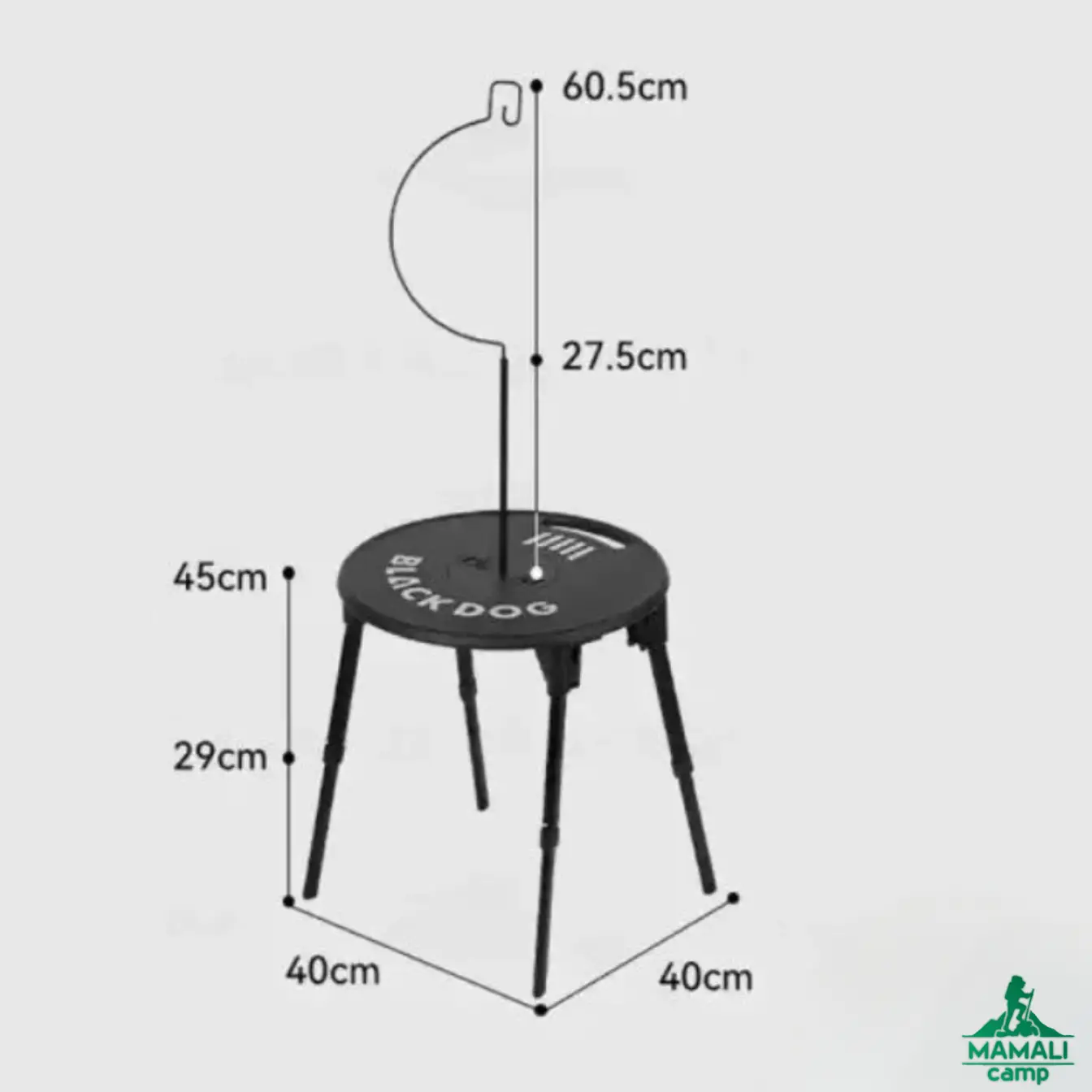 میز و صندلی تاشو کمپینگ بلک داگ مدل CBD2550JJ024 اورجینال