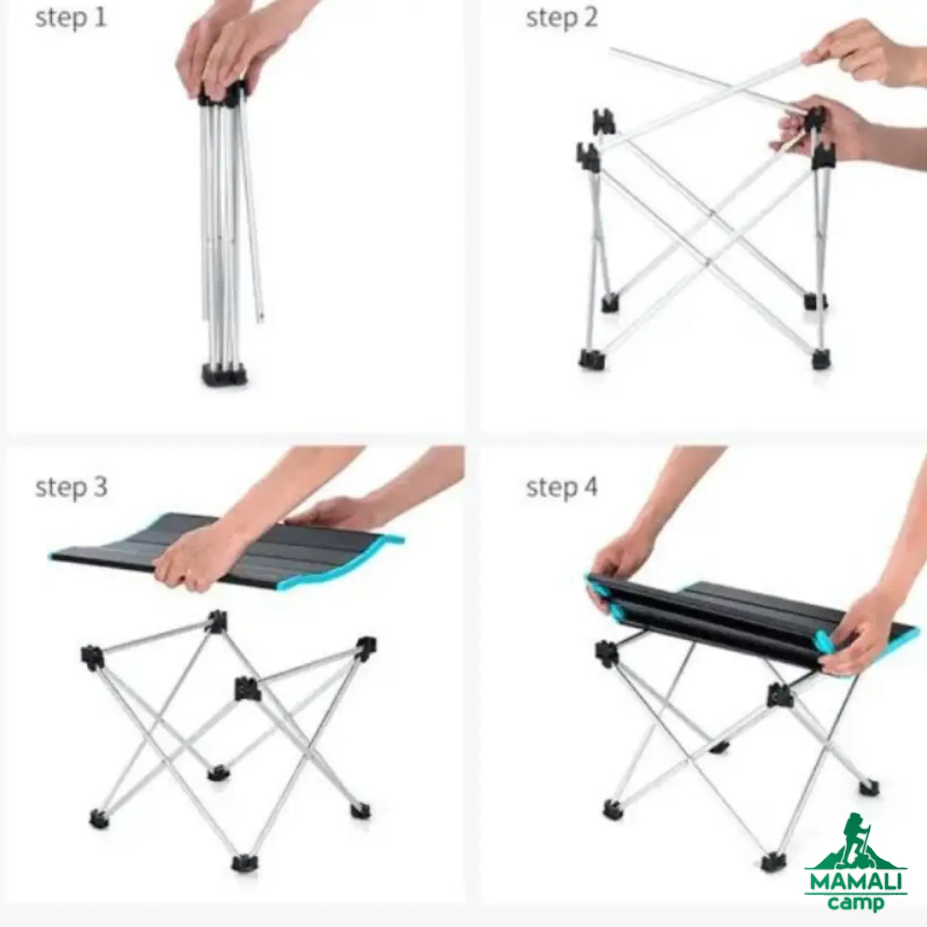 میز آلومینیومی تاشو نیچرهایک مدل NH19Z008-Z اورجینال