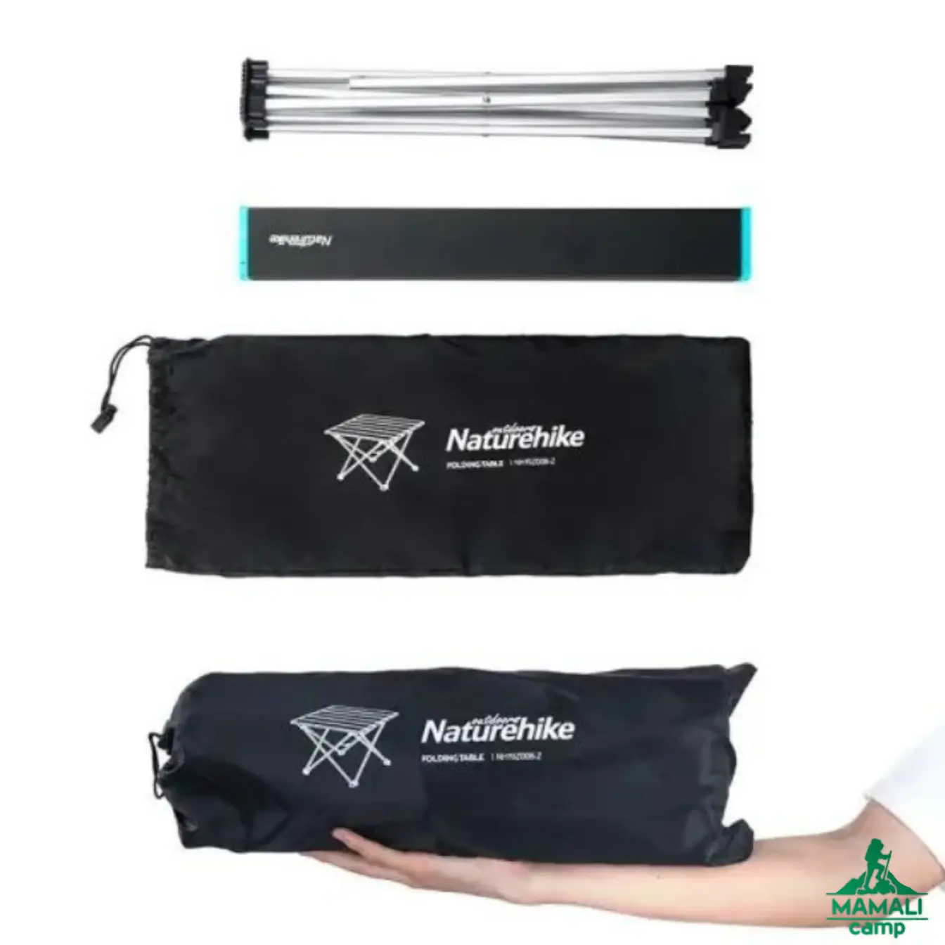 میز آلومینیومی تاشو نیچرهایک مدل NH19Z008-Z اورجینال