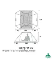 چادر کوهنوردی سه نفره برگ مدل Berg 1105