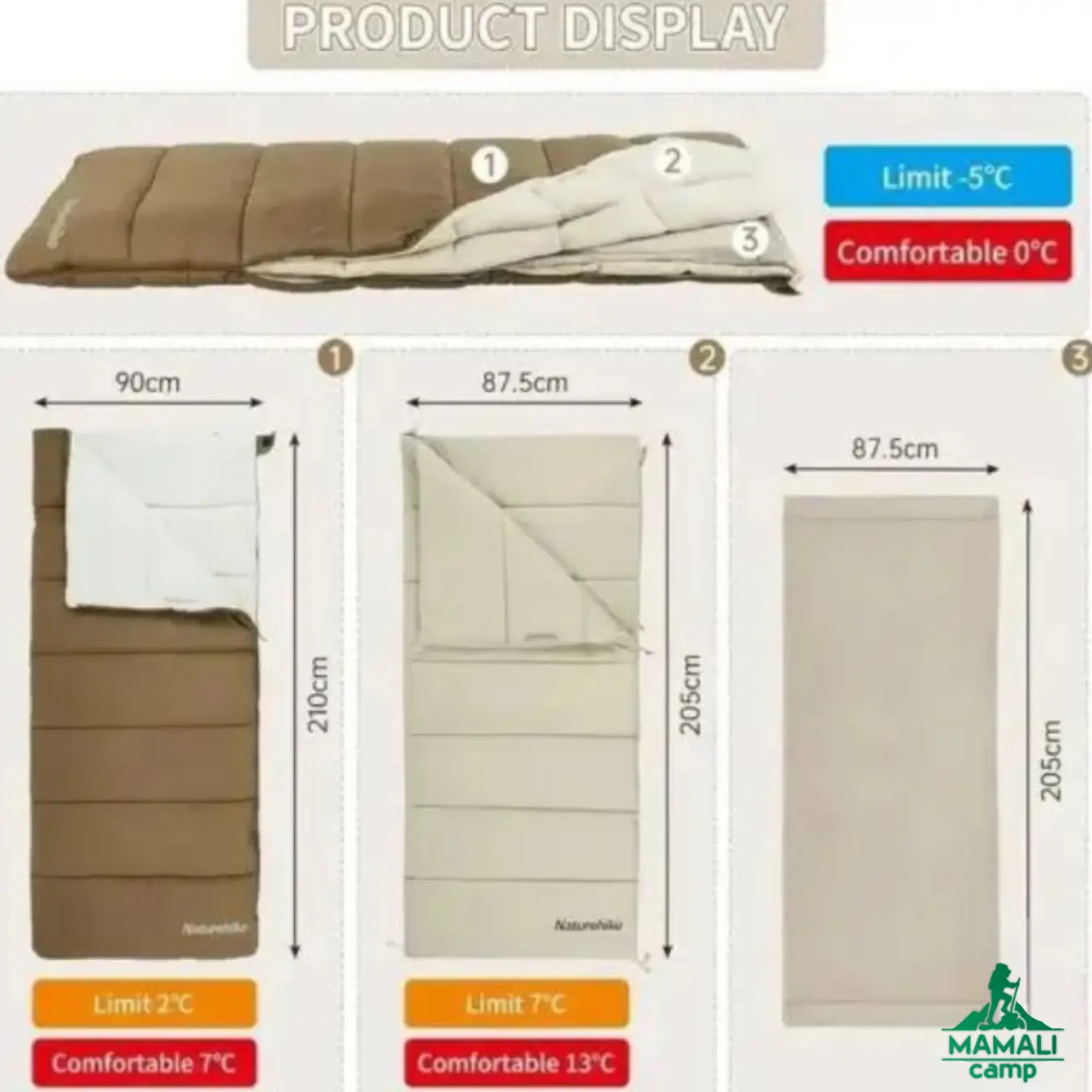 کیسه خواب یک نفره نیچرهایک مدل CNH22SD011 اورجینال