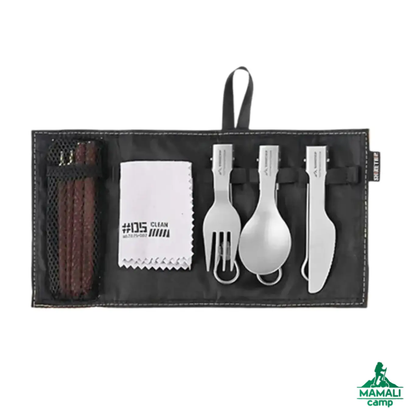 ست قاشق، چنگال، چاقو و چاپستیک تیتانیومی شاین تریپ مدل A589 اورجینال