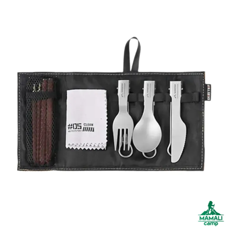 ست قاشق، چنگال، چاقو و چاپستیک تیتانیومی شاین تریپ مدل A589 اورجینال