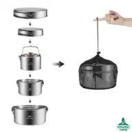 ست ظروف استیل نیچرهایک مدل NH22CJ005