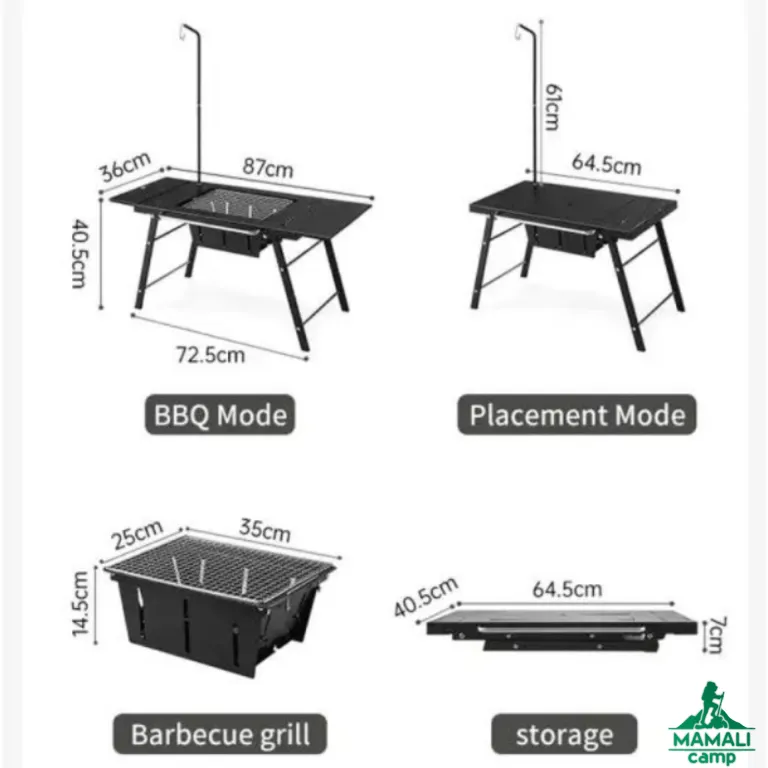 اجاق هیزمی میز دار نیچرهایک مدل CNK2350CF018