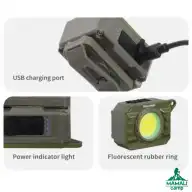 چراغ شارژی مینی نیچرهایک مدل CNK2450ZM014