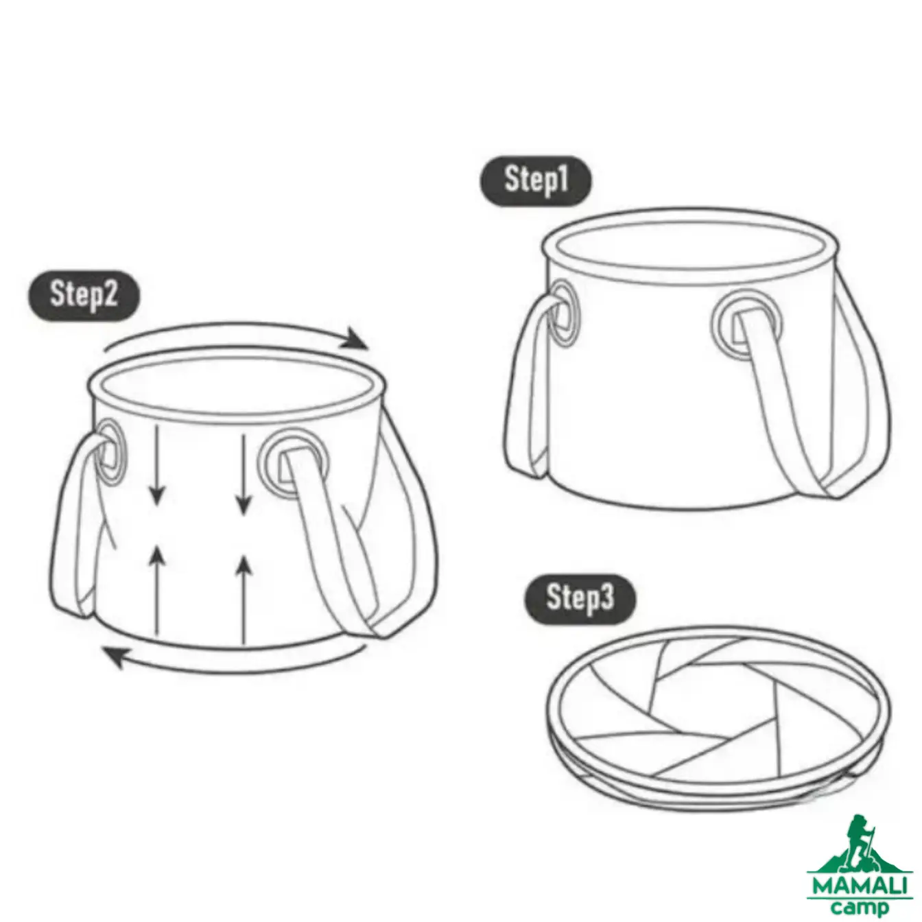 سطل آب تاشو نیچرهایک مدل NH20SJ040
