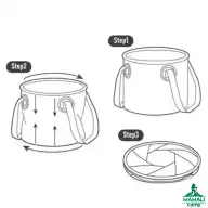 سطل آب تاشو نیچرهایک مدل NH20SJ040