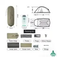 چادر کمپینگ دو نفره نیچرهایک مدل CNK2350WS020