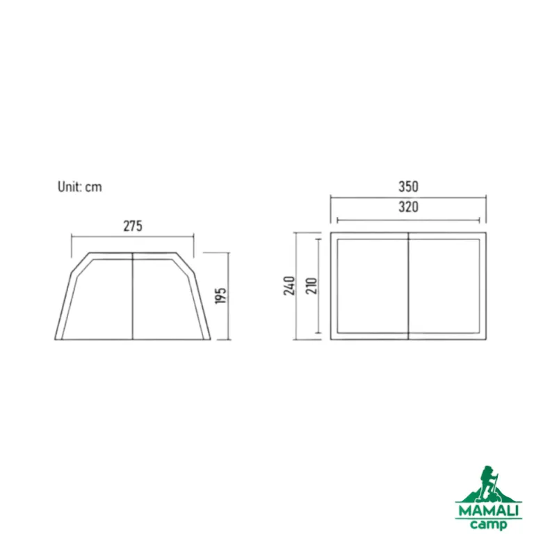 چادر بادی ایر 8.5 Village نیچرهایک مدل CNK2300ZP019 