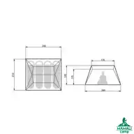 چادر اتوماتیک 3-4 نفره نیچرهایک مدل CNH22ZP029 