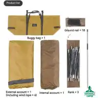 چادر تونلی سه نفره نیچرهایک مدل CNH22ZP027 