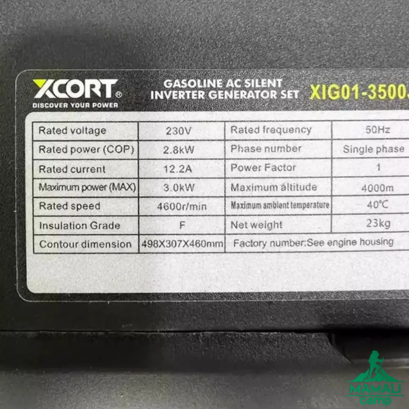 موتور برق بنزینی سایلنت چمدانی ایکس کورت مدل XIGO1-3500J