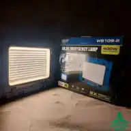 چراغ پروژکتور شارژی خورشیدی 400 وات مدل W8109-2
