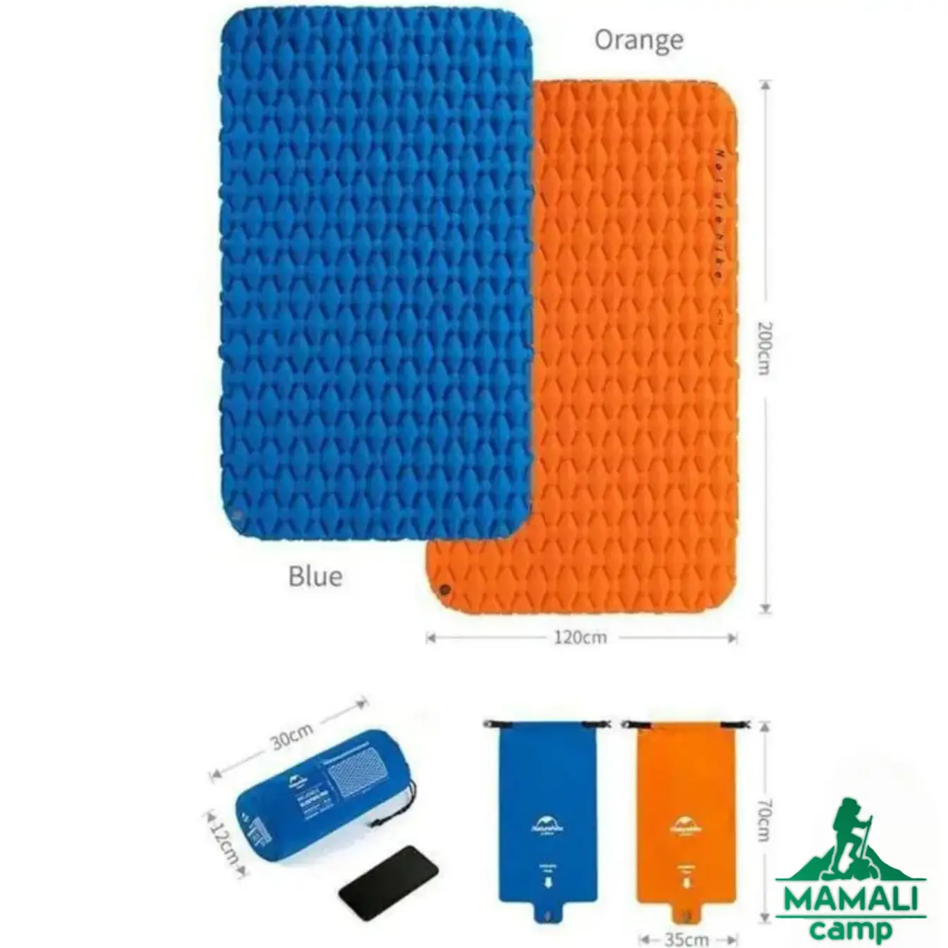زیرانداز کیسه خواب بادی 2 نفره نیچرهایکFC11 مدل NH19Z055-P
