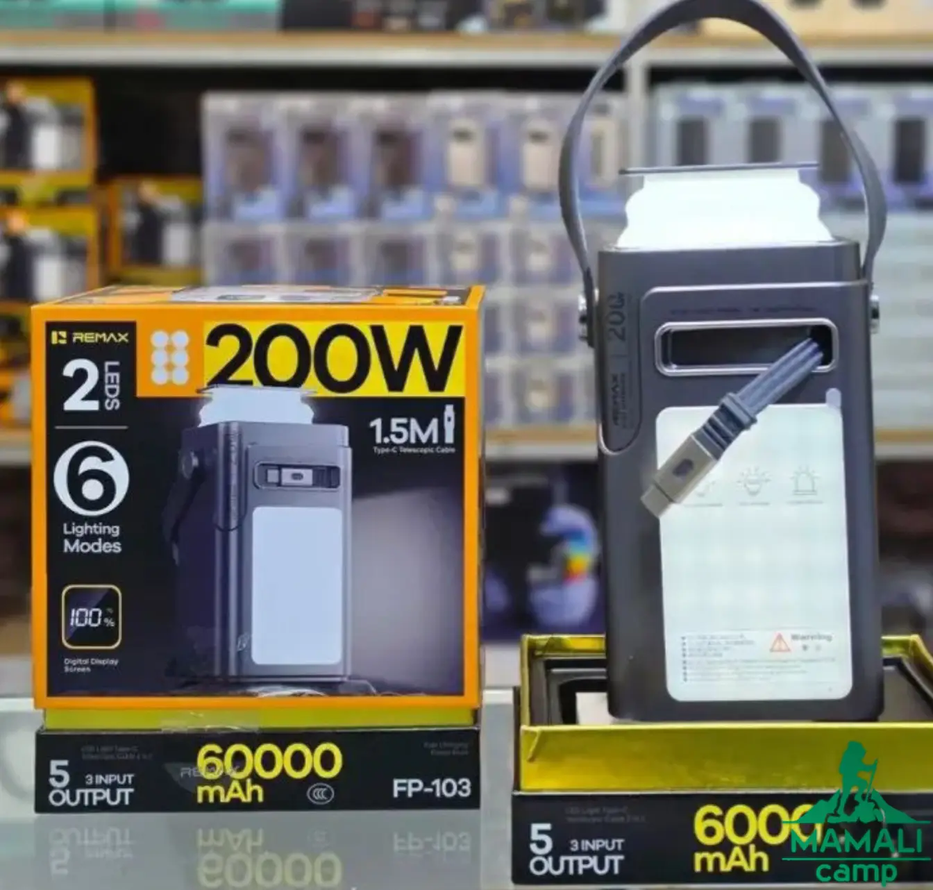 پاوربانک 60000 میلی آمپر 200 وات ریمکس مدل FP-103