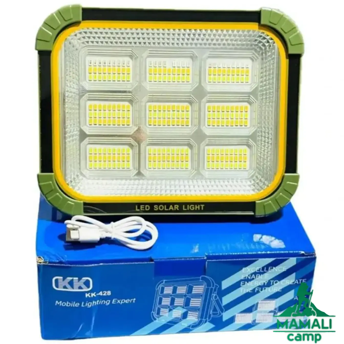 چراغ پروژکتور شارژی خورشیدی زینگارو مدل KK-428