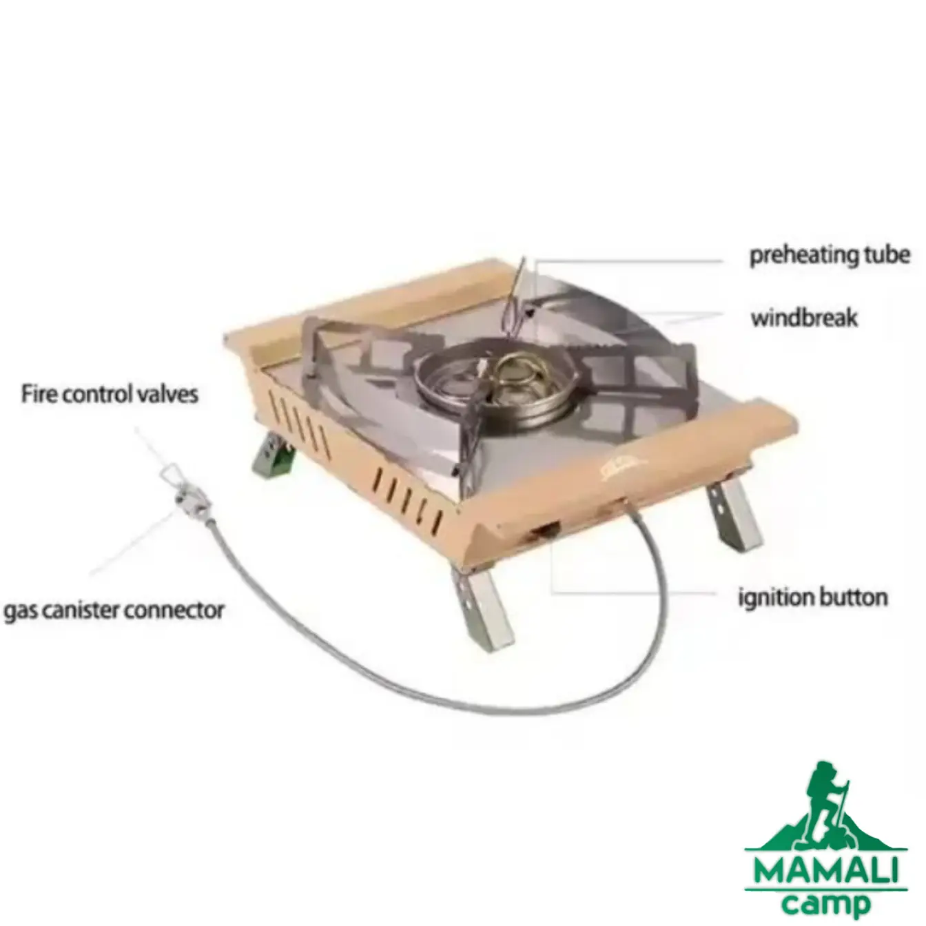 اجاق سه شعله بی آر اس BRS مدل BRS-35A