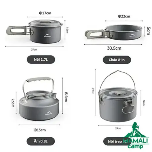 ست ظروف چهار تکه نیچرهایک مدل CNK2450CF010