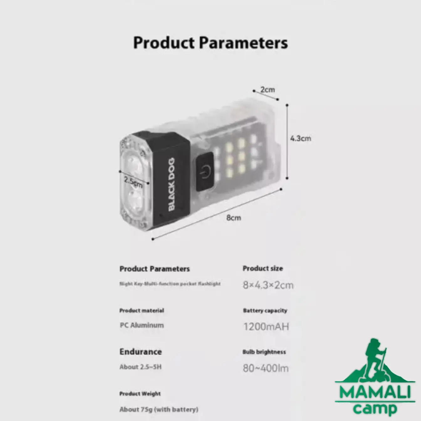 چراغ قوه جیبی بلک‌ داگ مدل CBD2550ZM016