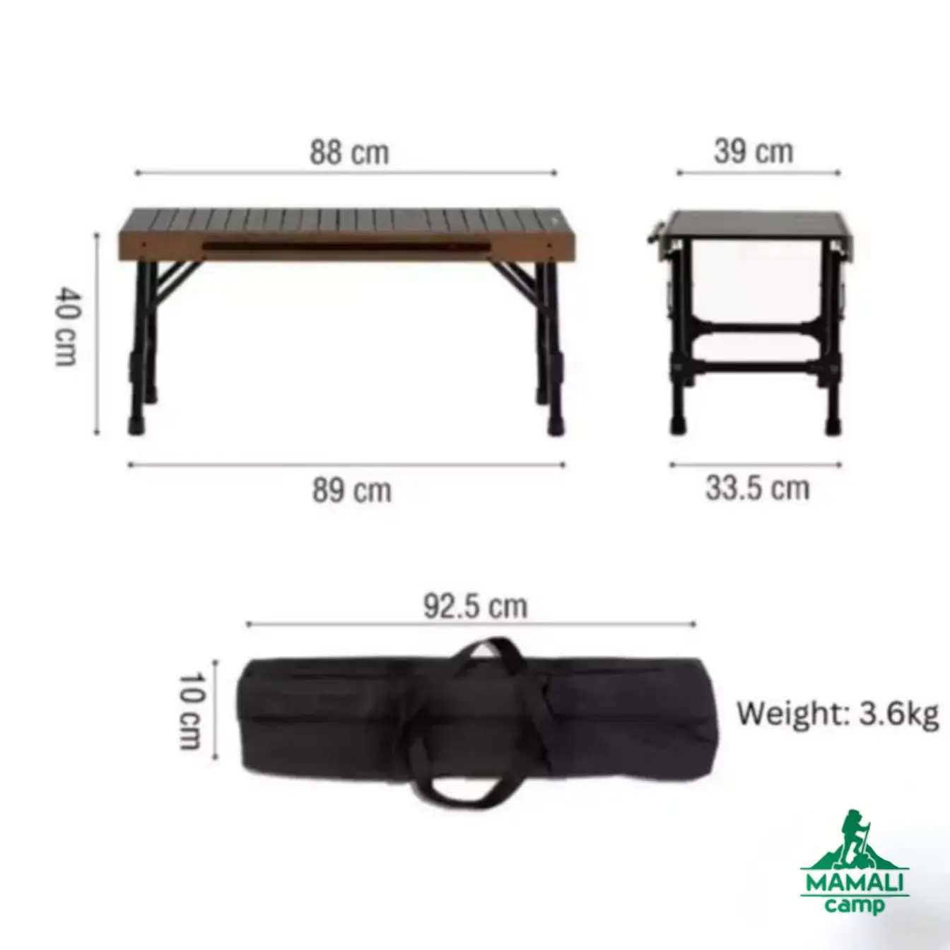میز تاشو کمپینگ IGP نیچرهایک مدل NH21JU011 اورجینال