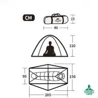 چادر یک نفره نیچرهایک  اورجینال مدل NH18A095-D (همراه با زیر اندازمخصوص)