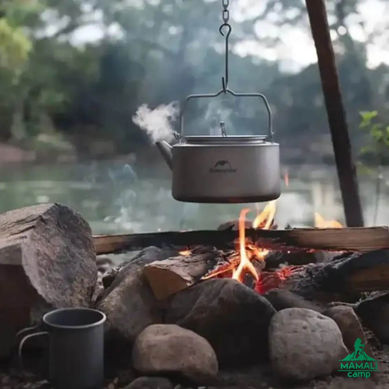 کتری تیتانیومی کمپینگ نیچرهایک مدل NH21CJ007 اورجینال