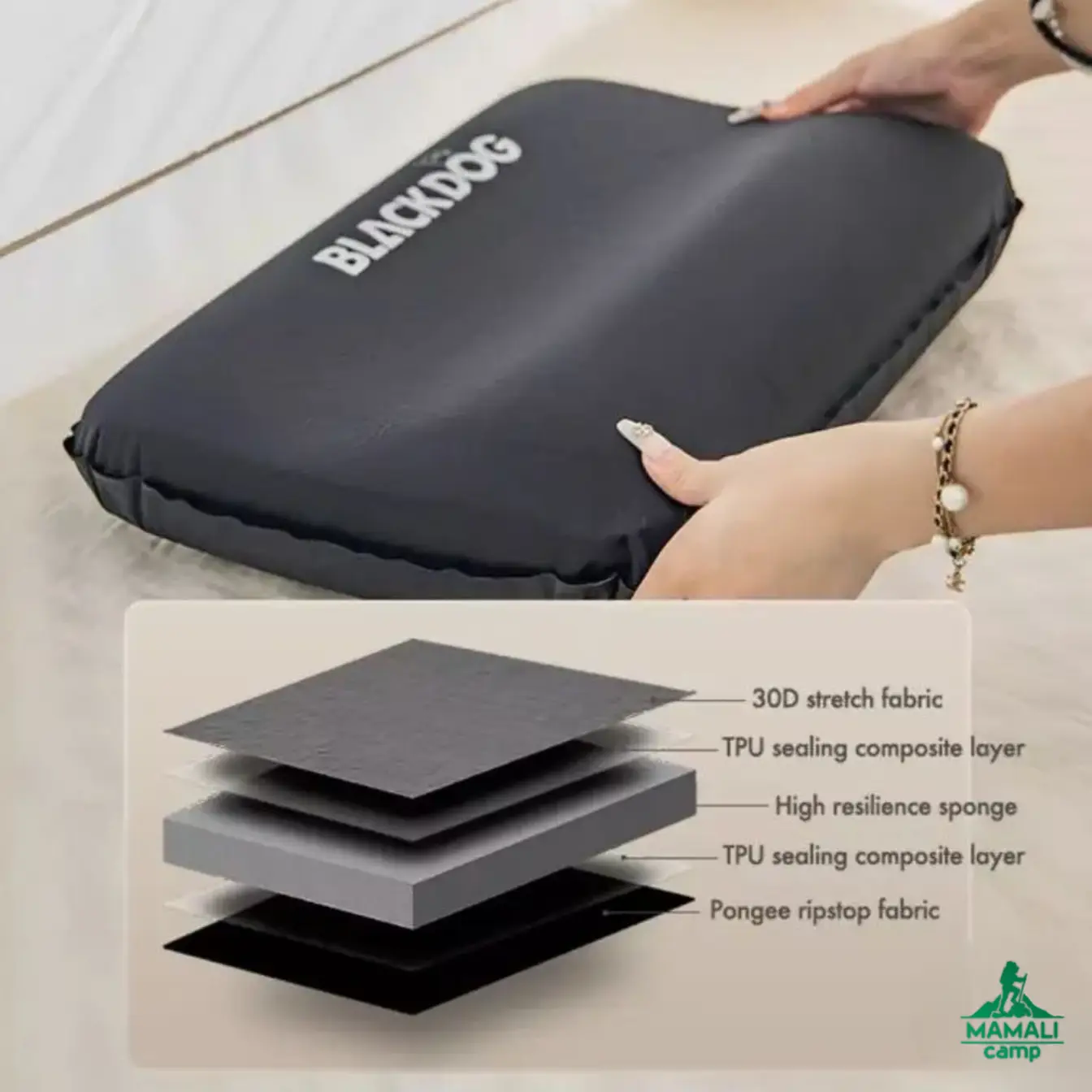 بالش بادی اتوماتیک فومی بلک داگ مدل BD-CQZ001 اورجینال